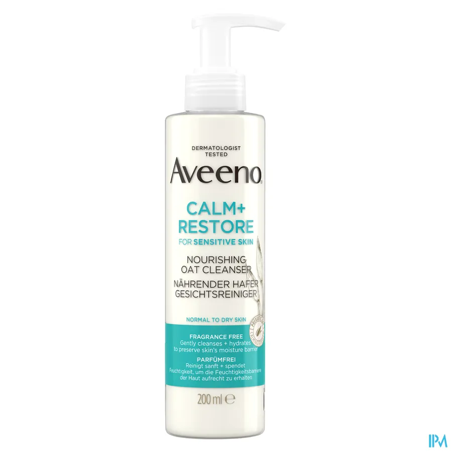 packshot van Aveeno Calm+Restore Voedende Reiniger 200 ml