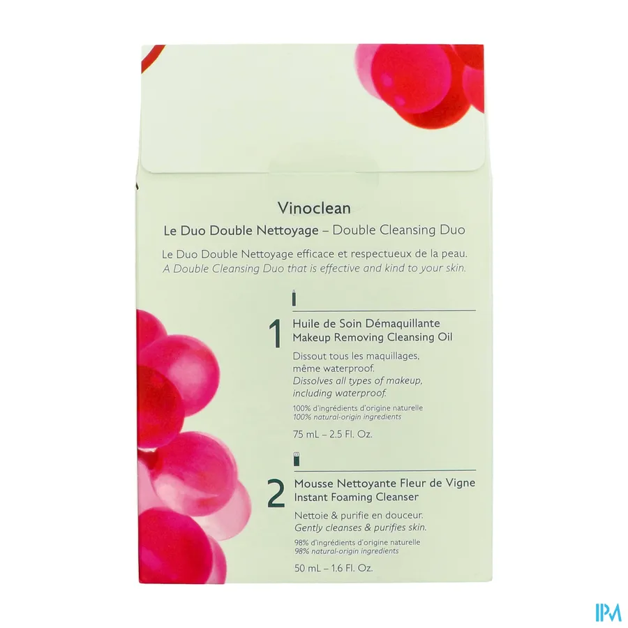 packshot van Caudalie Vinoclean Double Cleansing Duo Geschenkset 1 set