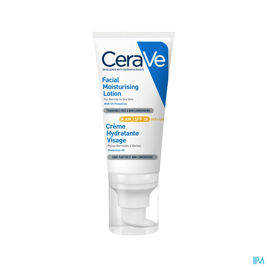 packshot van CeraVe Hydraterende Gezichtscrème SPF30