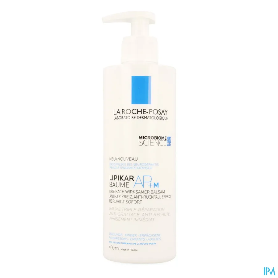 packshot van La Roche-Posay Lipikar Baume AP+M voor Extreem Droge Huid Balsem 400 ml