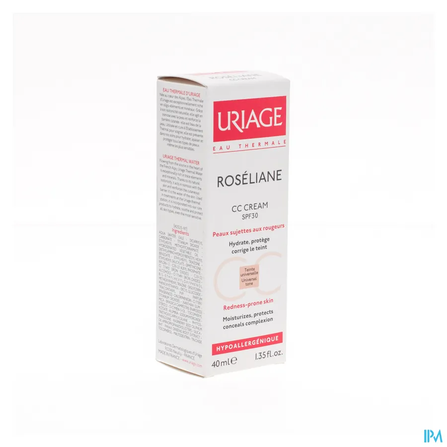 packshot van Uriage Roseliane CC Crème SPF30 - medium tint 40 ml