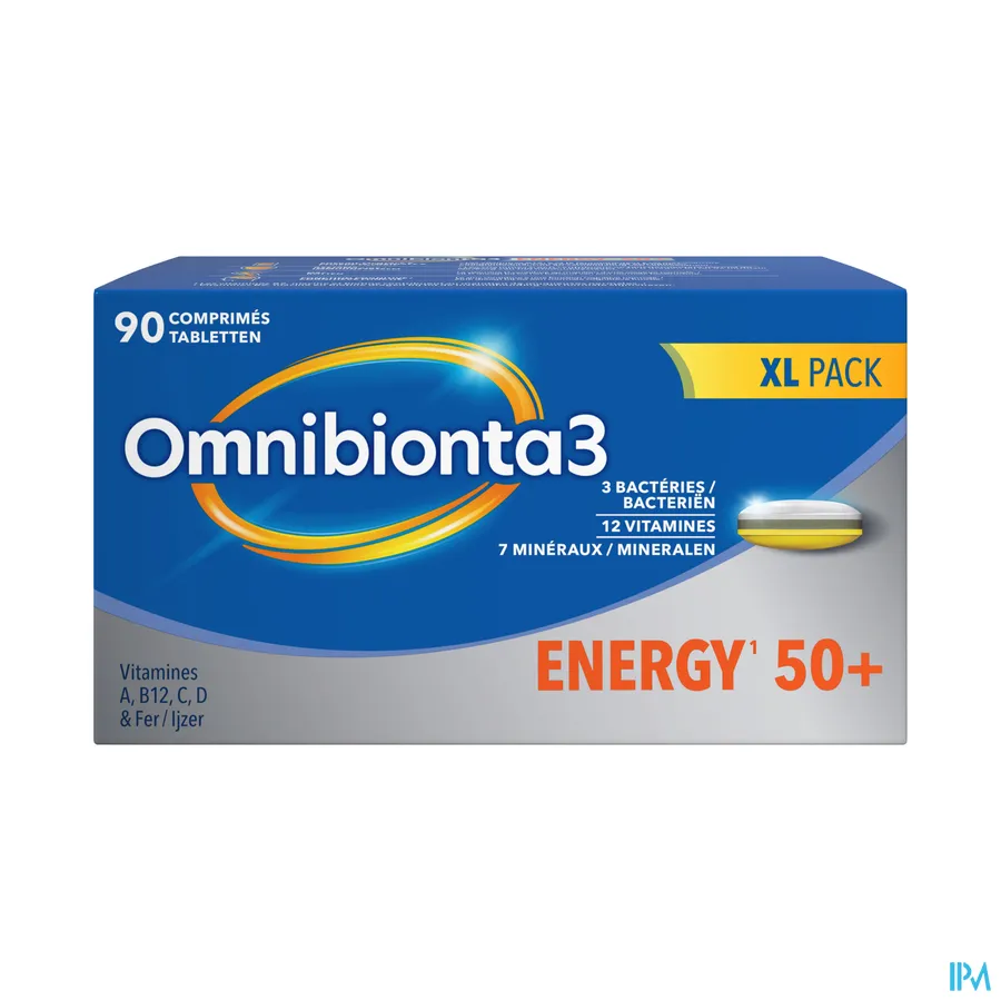 packshot van Omnibionta3 Energy 50+ 90 tabletten