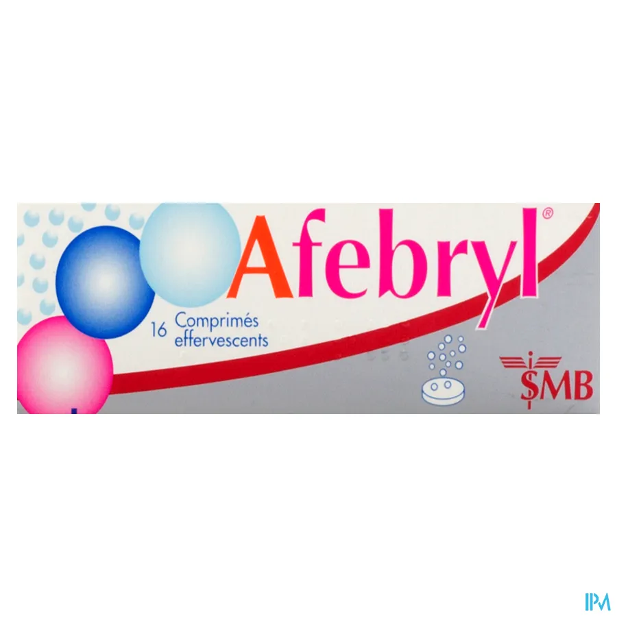 packshot van Afebryl 16 bruistabletten