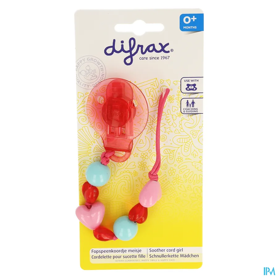 packshot van Difrax Fopspeenketting Hartje