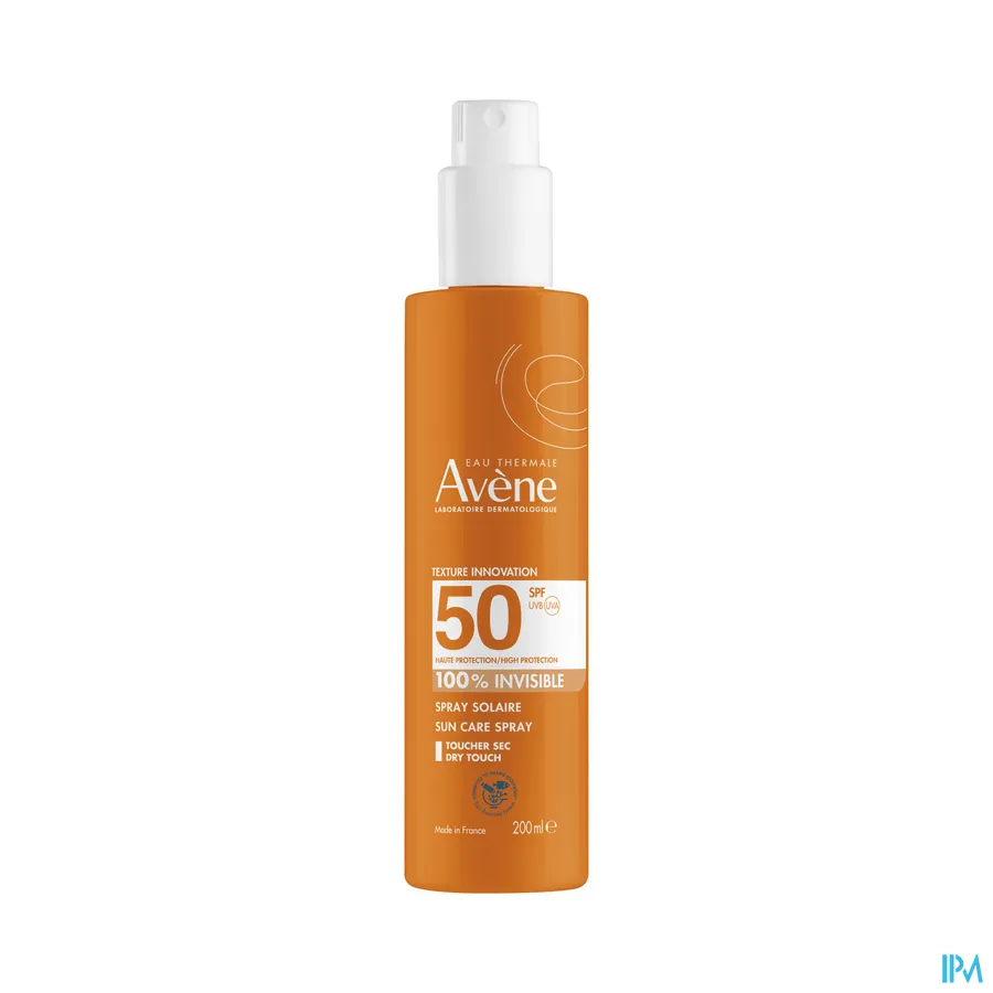 productshot van Avène Zonnespray SPF 50+ 200 ml