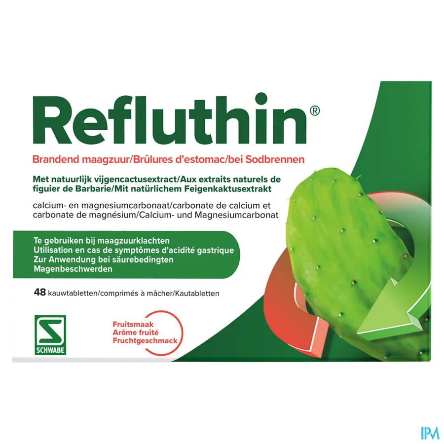 packshot van Refluthin Fruit Kauwtabl 48