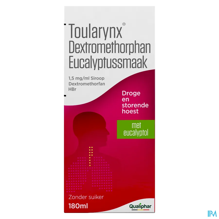 packshot van Toularynx Dextromethorphan Eucalyptussmaak siroop 180 ml