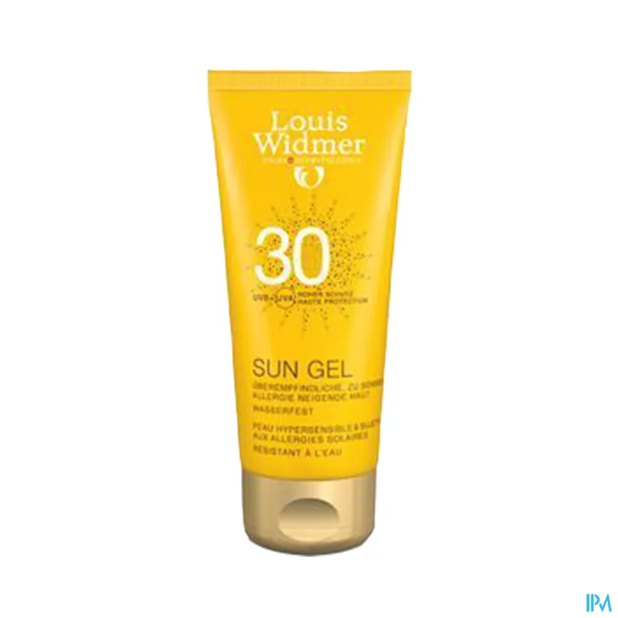productshot van Widmer Sun Gel SPF30 Parf Tube 100 ml