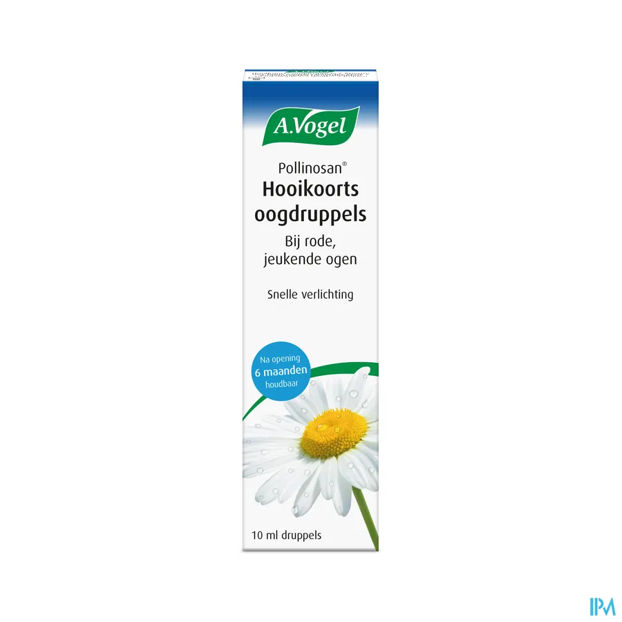 packshot van A. Vogel Pollinosan Hooikoorts Oogdruppels bij Rode, Jeukende en Branderige Ogen 10 ml