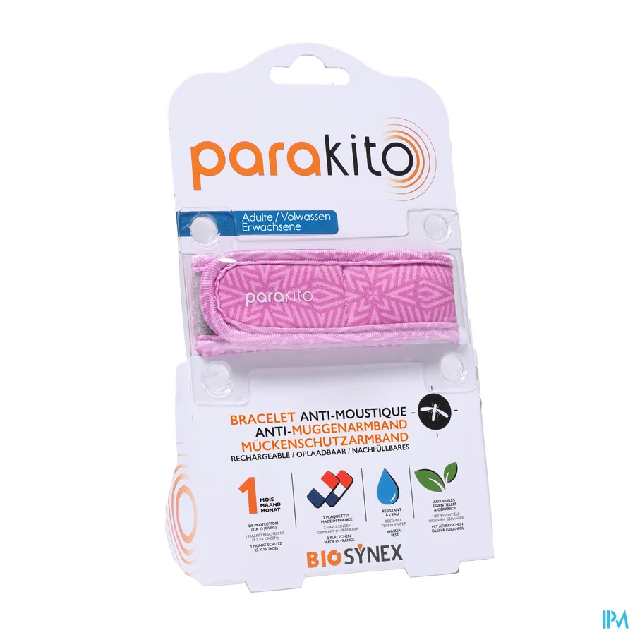 packshot van Parakito Armband Volwassen Graphic Violet 1