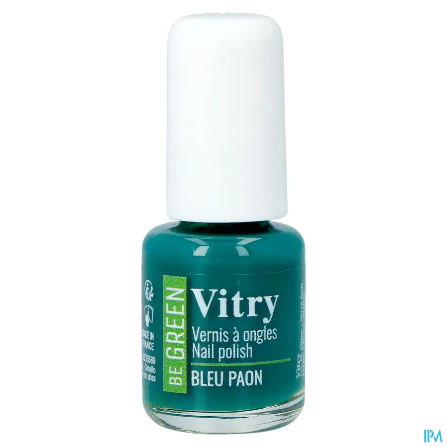 packshot van Vitry Vao Be Green Nagellak Bleu Paon 6 ml