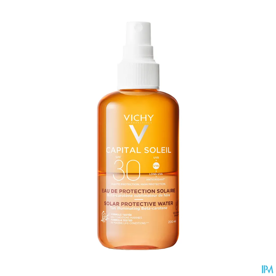 packshot van Vichy Capital Soleil Zonbeschermend Water Optimale Bruine Teint SPF30 200 ml