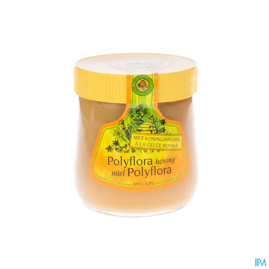 packshot van Melapi Polyflora Honing met Koninginnengelei 500 g