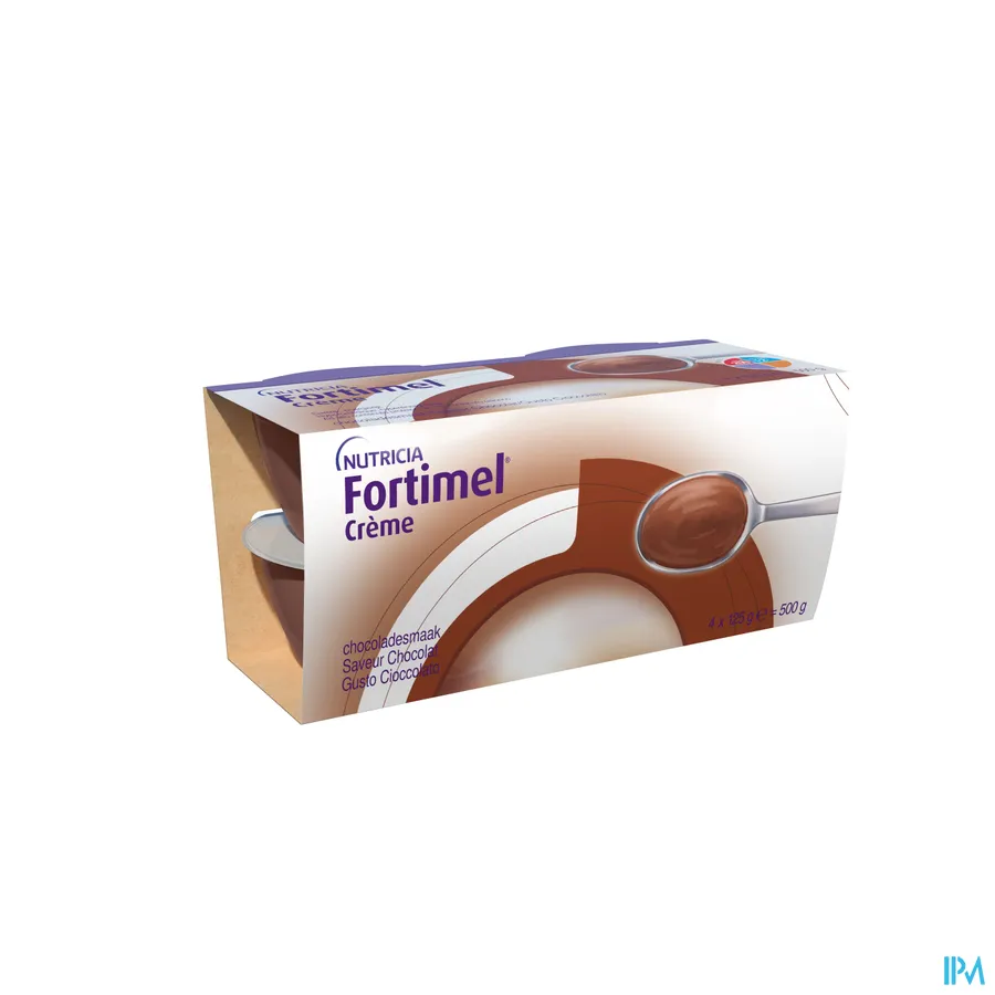 packshot van Fortimel Crème Chocolade 4 x 125 g