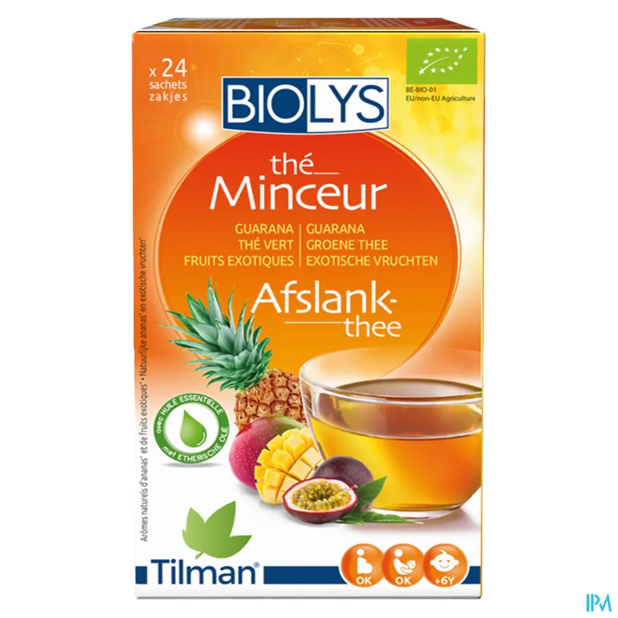 packshot van Biolys Guarana Groene Thee met Exotische Vruchten 24 zakjes
