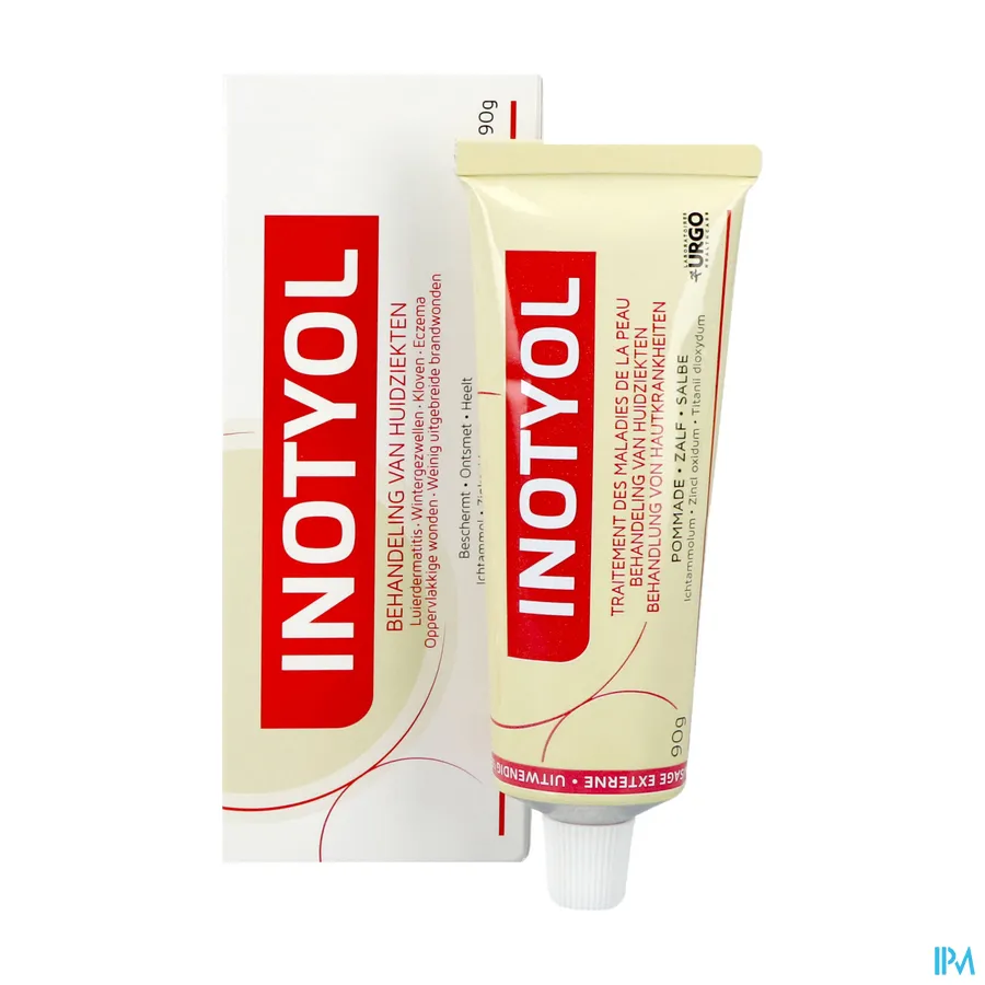 productshot van Inotyol Zalf voor de Behandeling van Huidziekten Tube 90 g