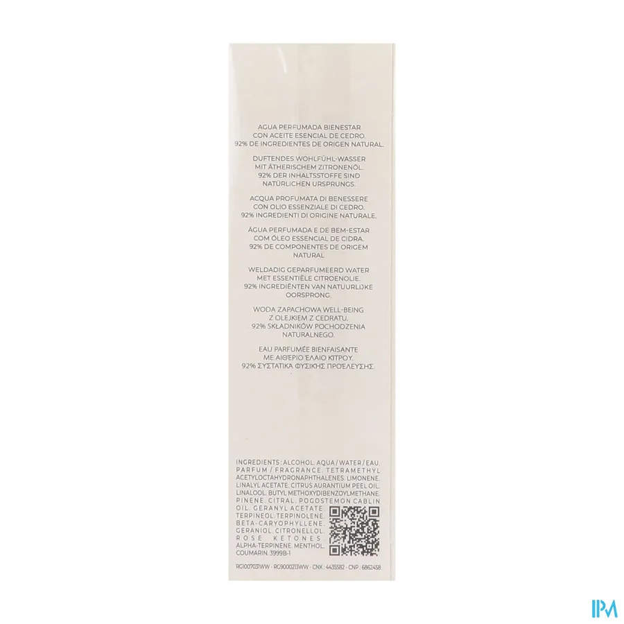 packshot van Roger & Gallet Cedrat Geparfumeerd Water 30 ml