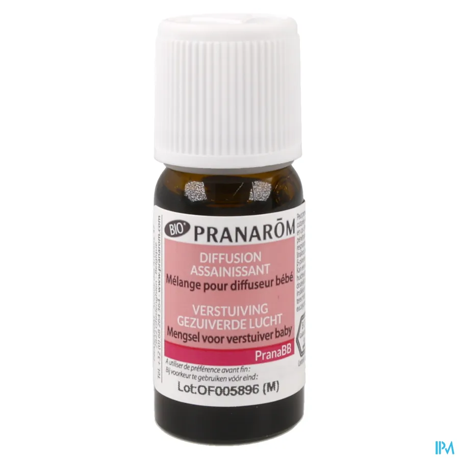 productshot van Pranarom PranaBB Verstuiving Gezuiverde Lucht 10 ml