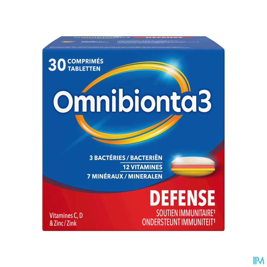 packshot van Omnibionta3 Defense 30 tabletten