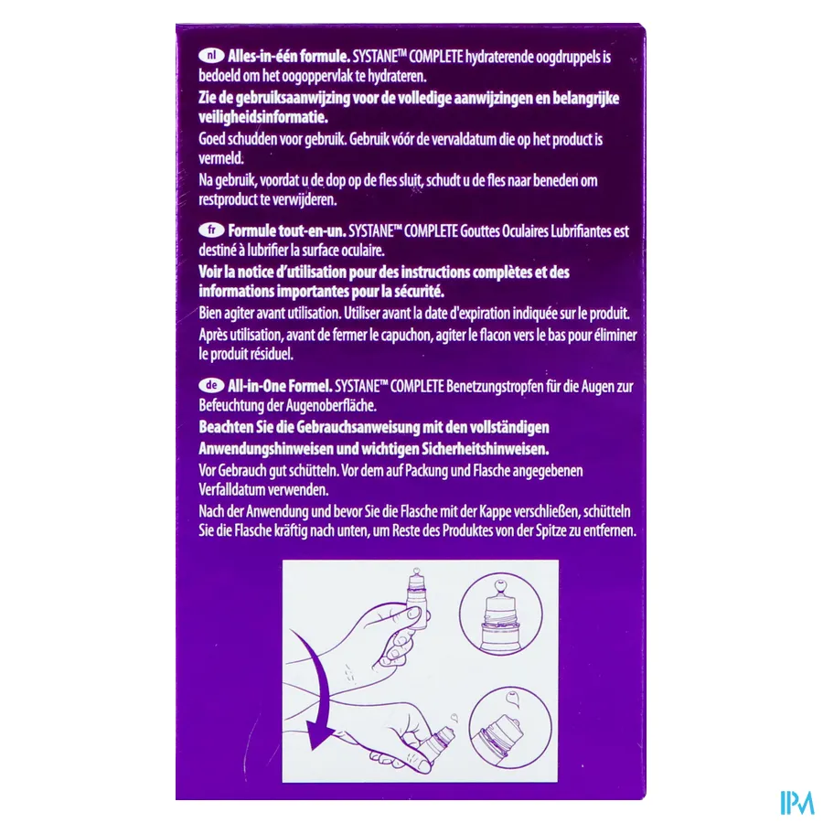 packshot van Systane Complete Oogdruppels Zonder Conserveermiddel 2 x 10 ml