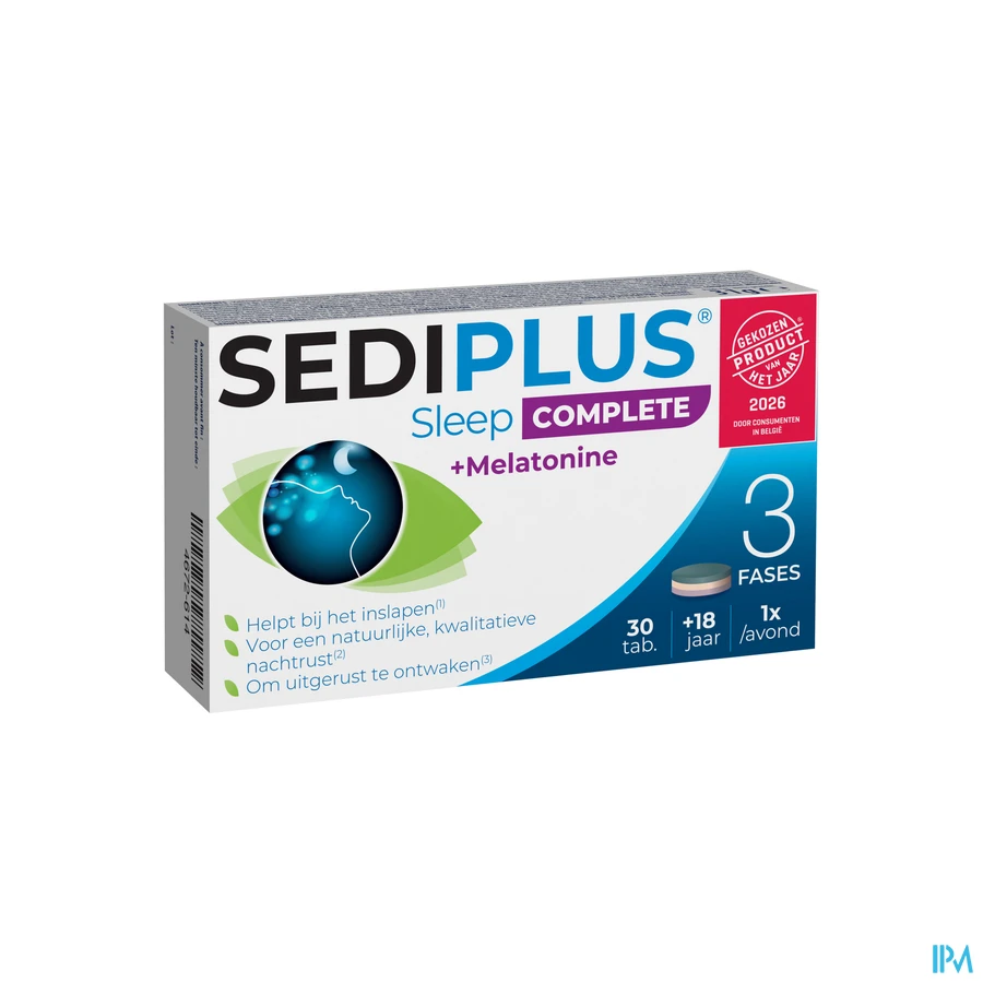 packshot van Sediplus Sleep Complete Tabl 30