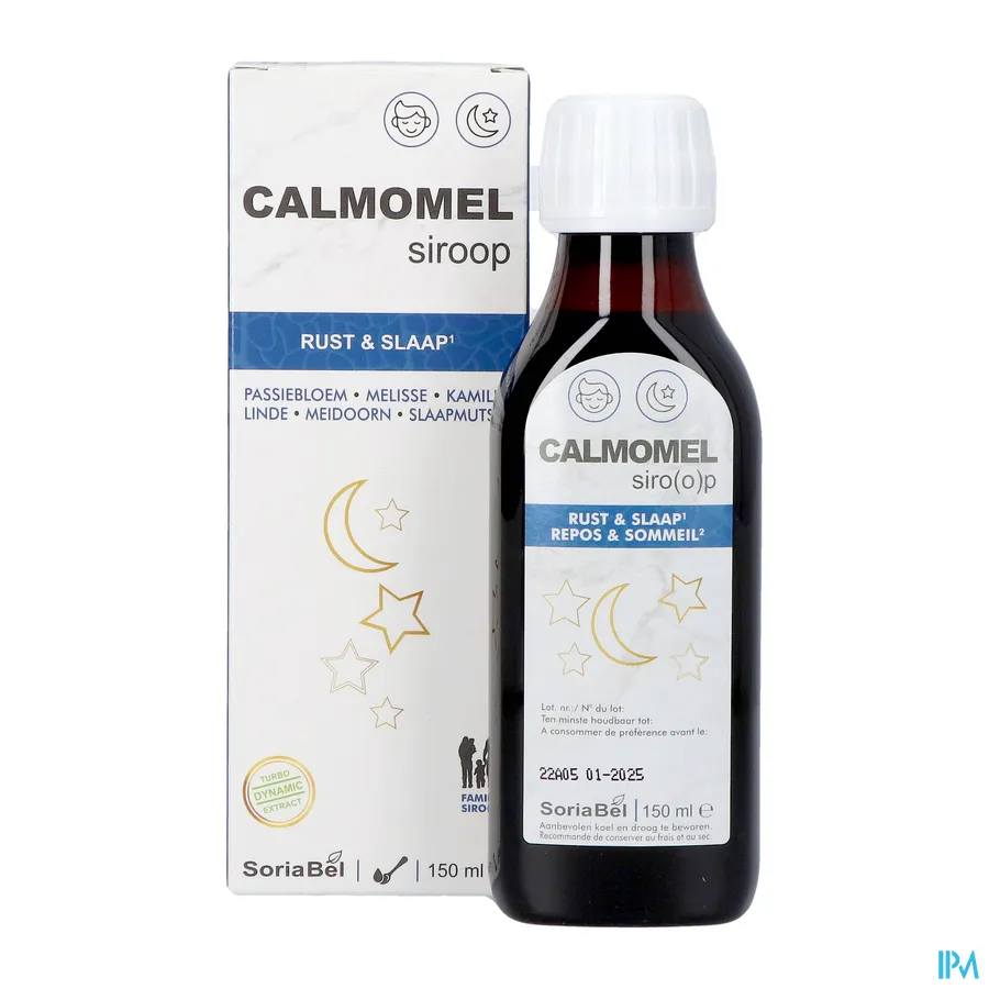 productshot van Soria Calmomel Siroop 150 ml