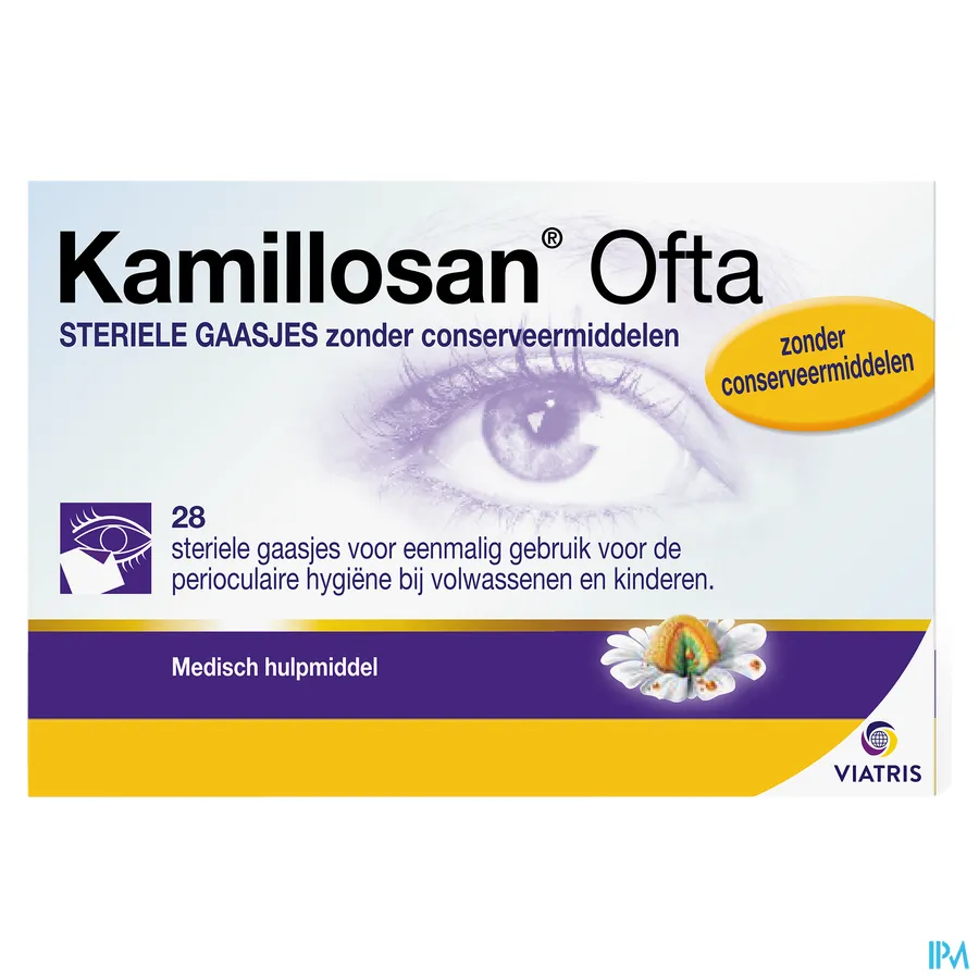 packshot van Kamillosan Ofta Kompressen 28 stuks