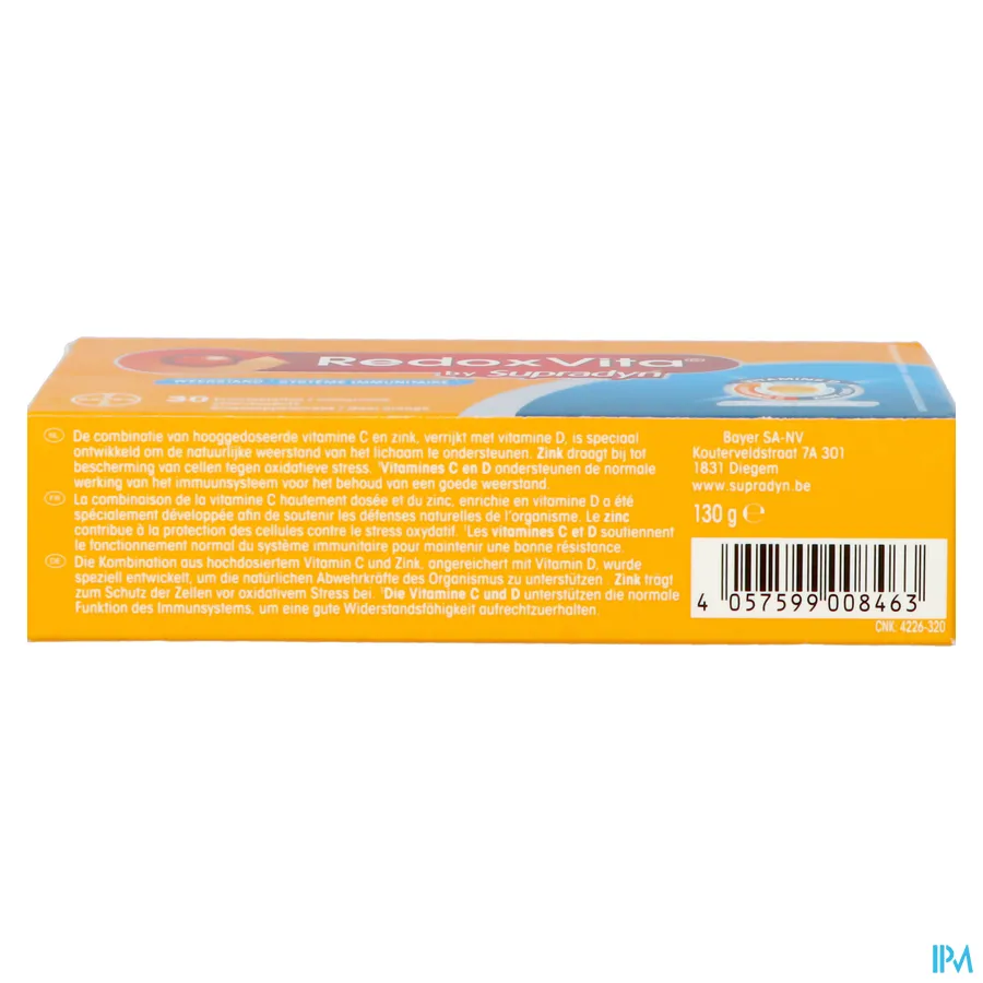 packshot van RedoxVita Triple Action 30 Bruistabletten