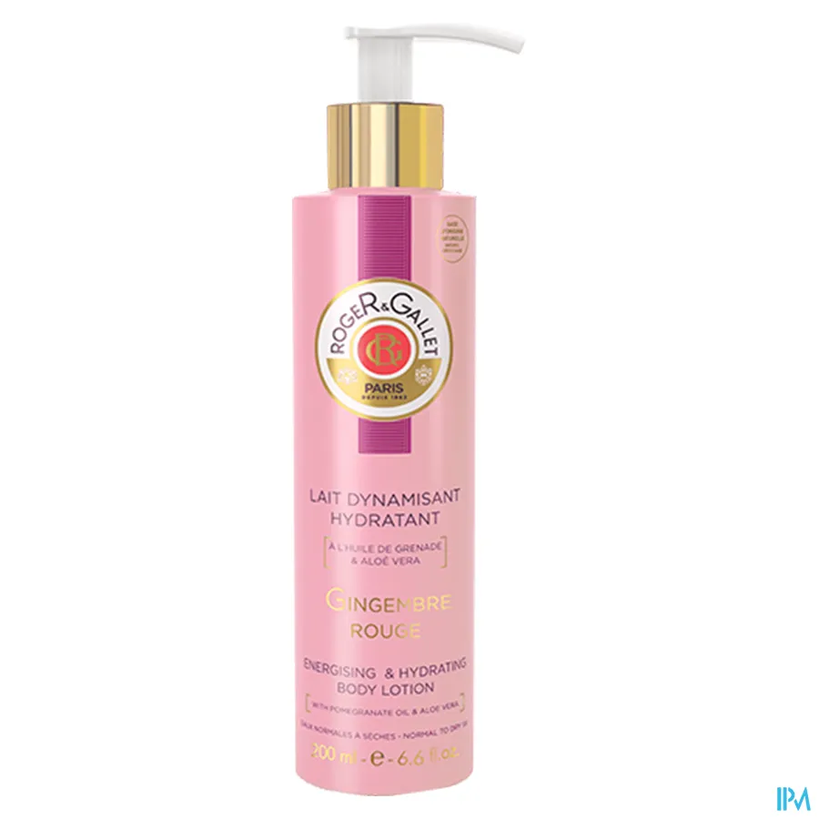 packshot van Roger & gallet Gingembre Rouge Sorb. Lichaamsmelk 200 ml