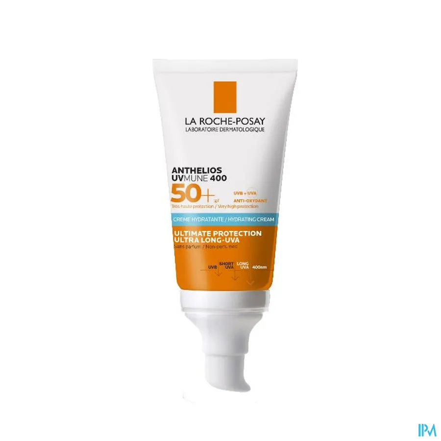 productshot van La Roche-Posay Anthelios UVmune 400 Hydraterende Crème Zonder Parfum SPF 50+ 50 ml