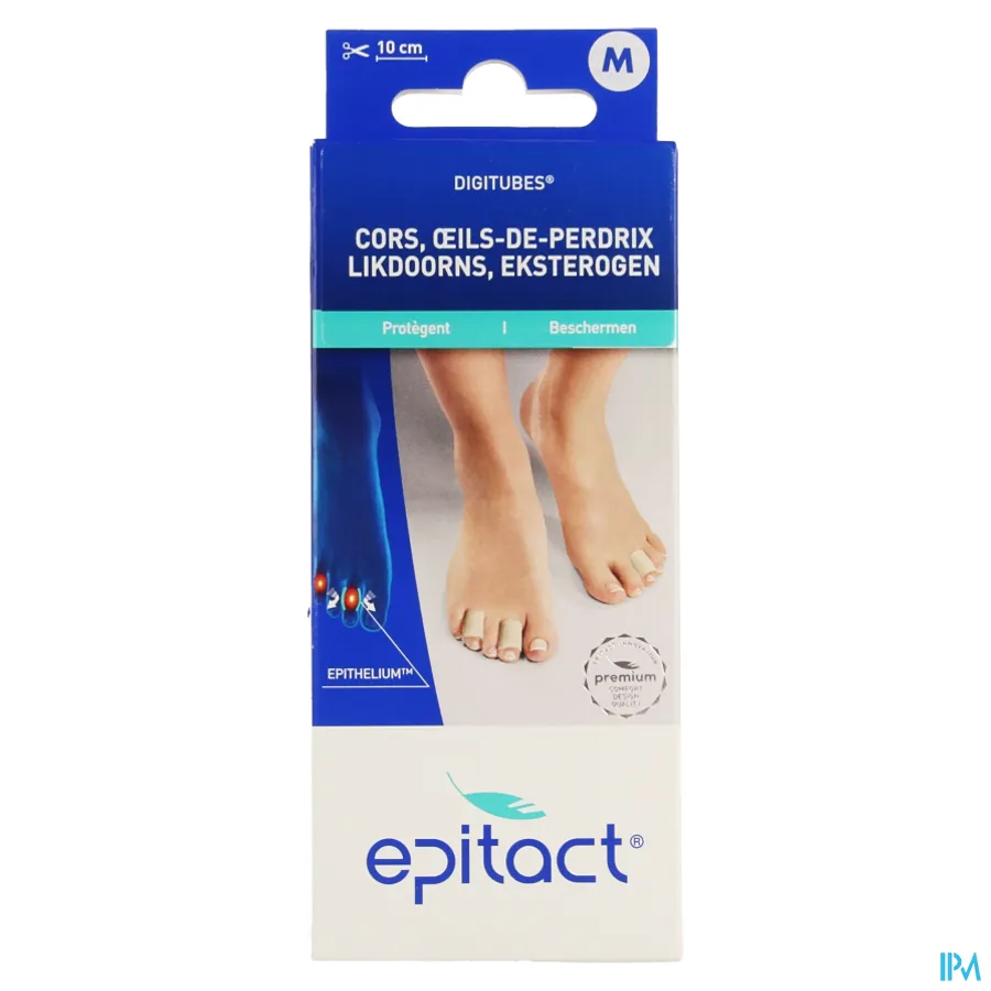 packshot van Epitact Digitubes voor Likdoorns tussen de Tenen en Eksterogen Medium