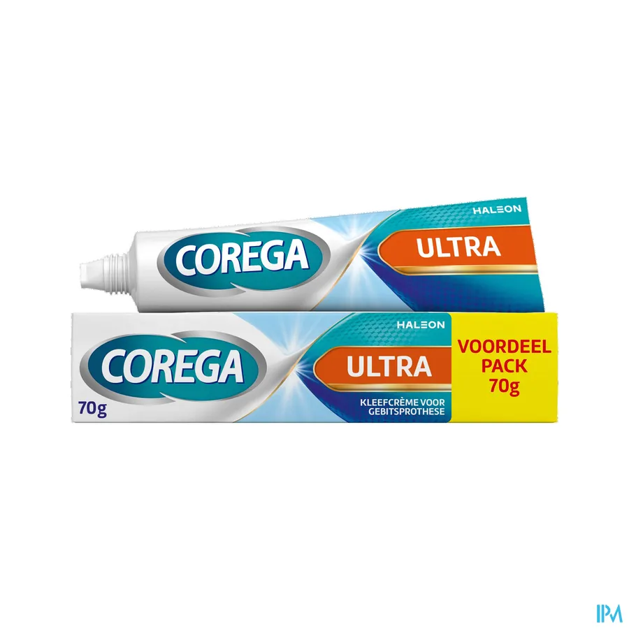 productshot van Corega Ultra Kleefcrème 70 g