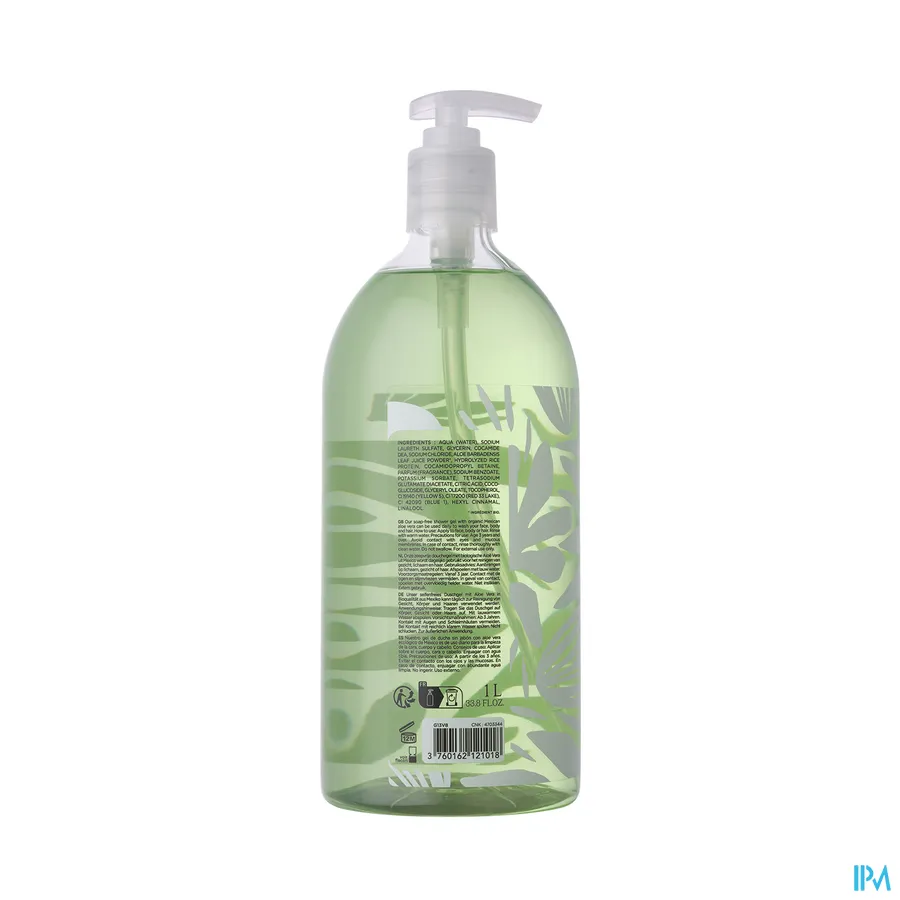 packshot van Cosm'ethik Douchegel Bio Aloe Vera Pompfl 1l