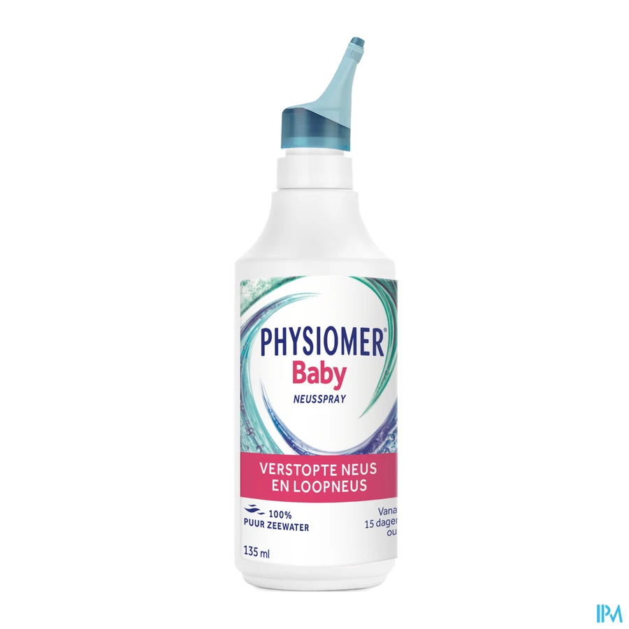 productshot van Physiomer Baby Fysiologische Neusspray voor Hygiëne en Actieve Preventie 135 ml