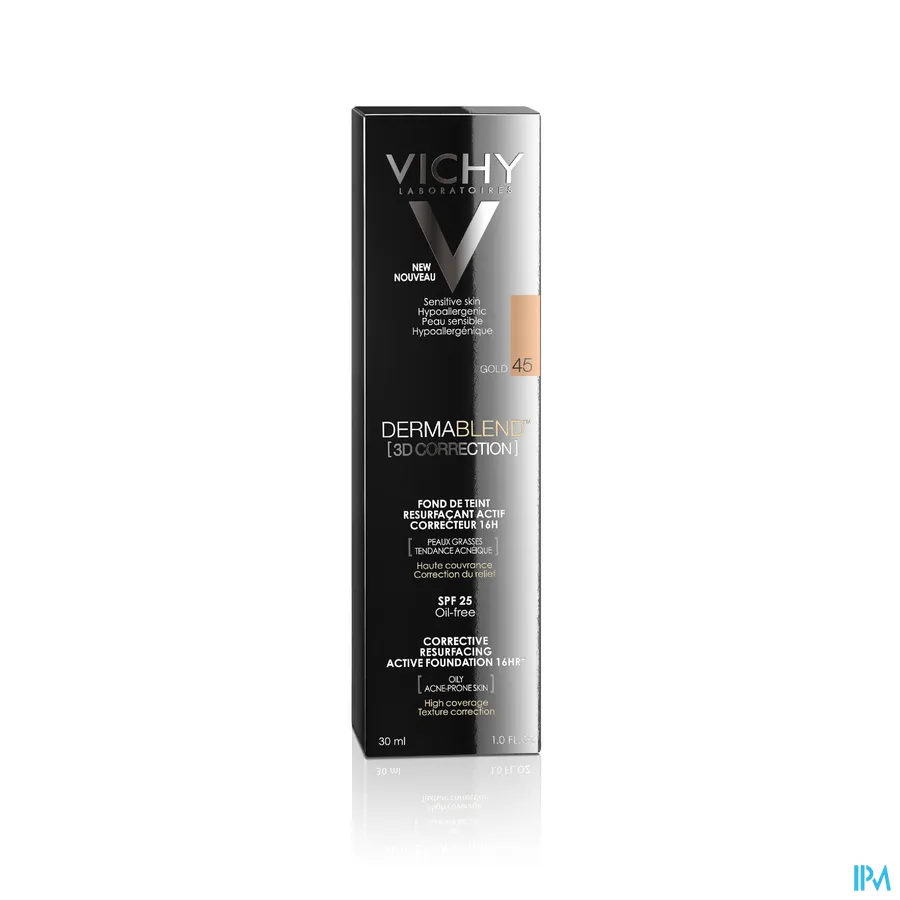 packshot van Vichy Dermablend Correction 3D 45 Gold 30 ml