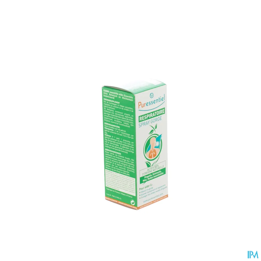 packshot van Puressentiel Ademhaling Keelspray 15 ml
