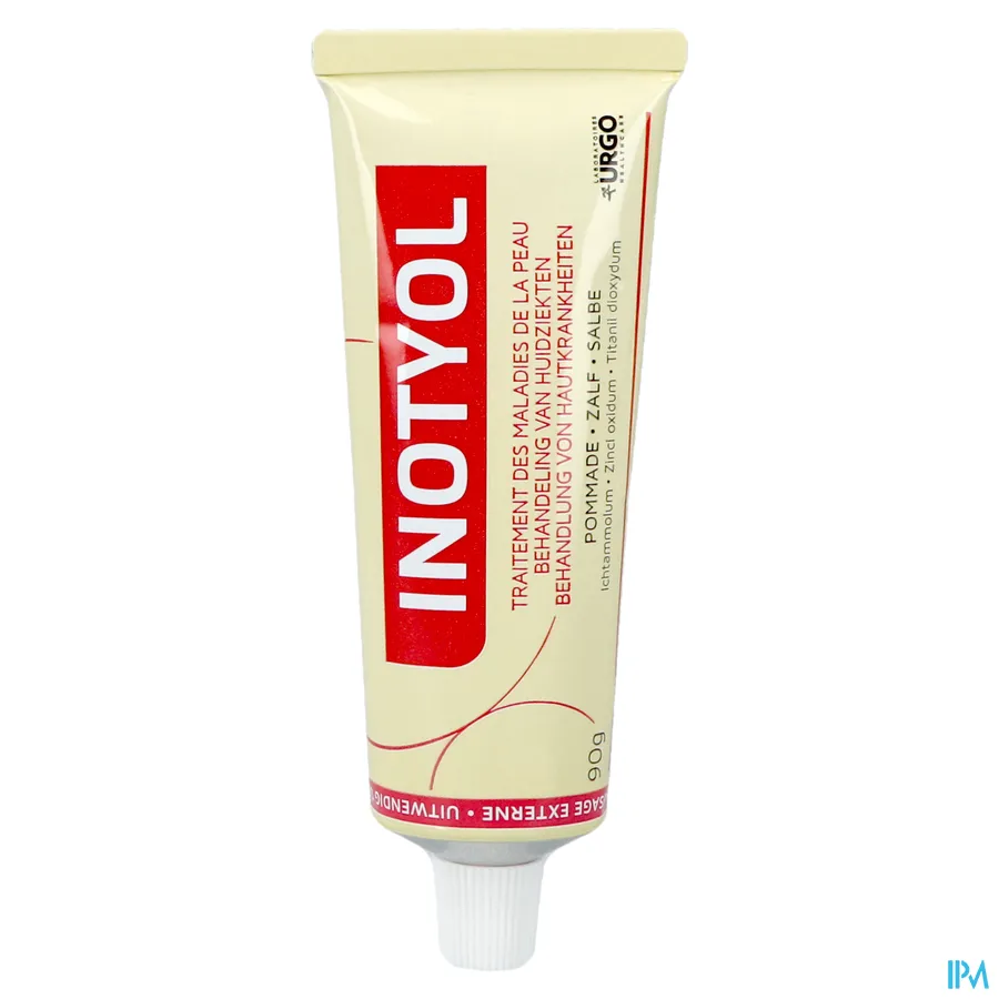 productshot van Inotyol Zalf voor de Behandeling van Huidziekten Tube 90 g
