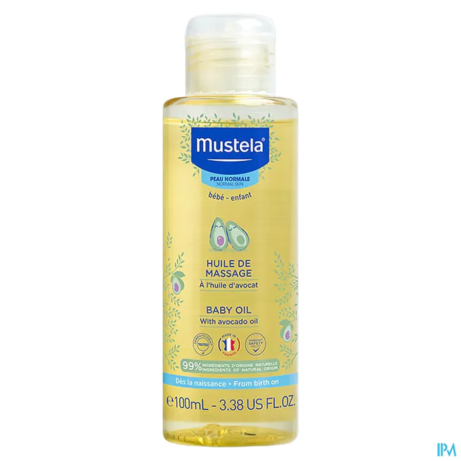 productshot van Mustela Baby en Kind Massage-Olie voor Normale Huid 100 ml
