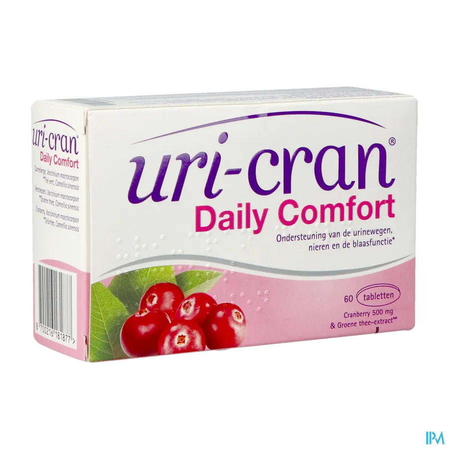 packshot van Uri-Cran Daily Comfort 60 tabletten