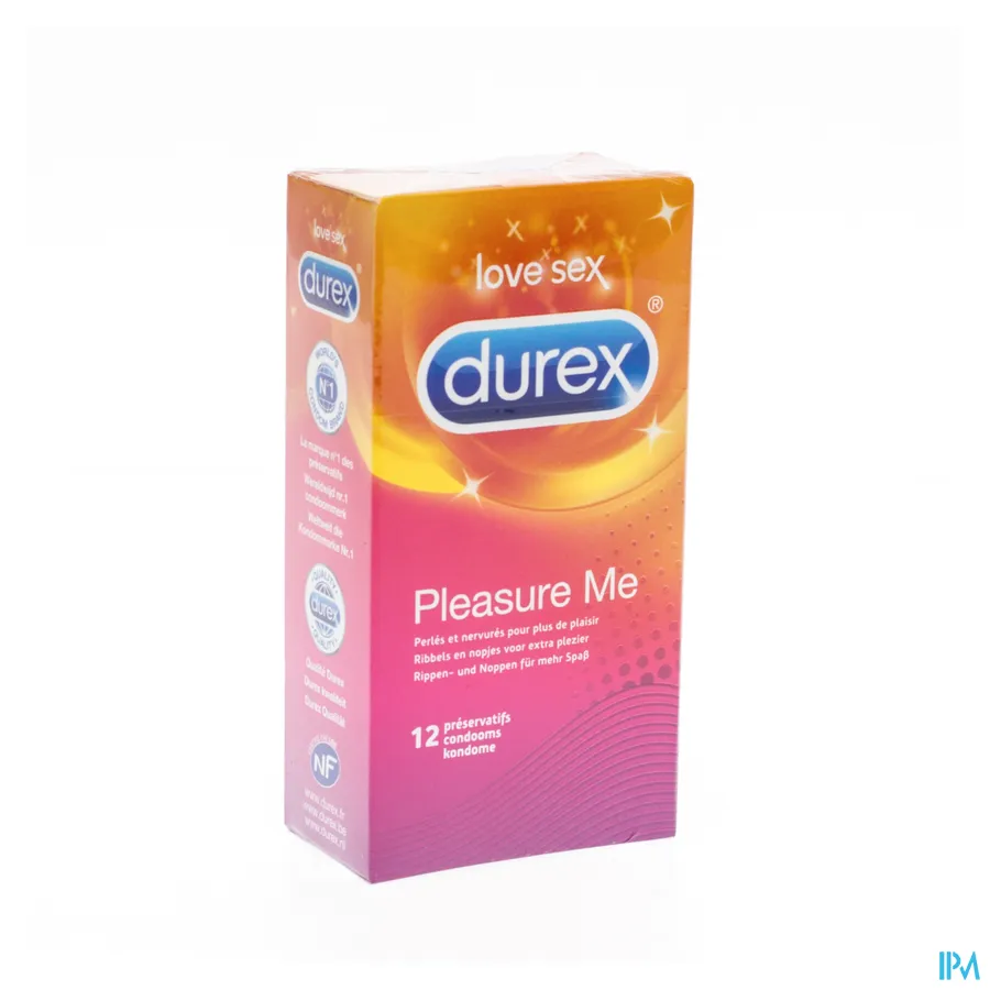 packshot van Durex Pleasure me 12 stuks