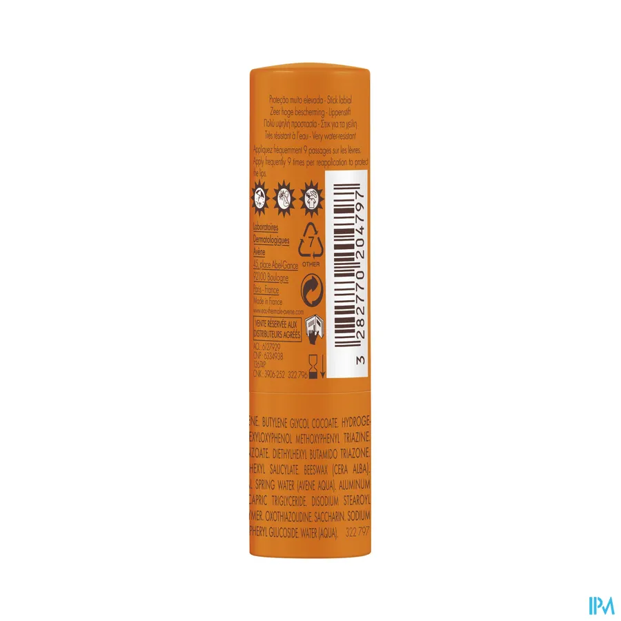productshot van Avène Zonnelipstick SPF 50+ 3 g