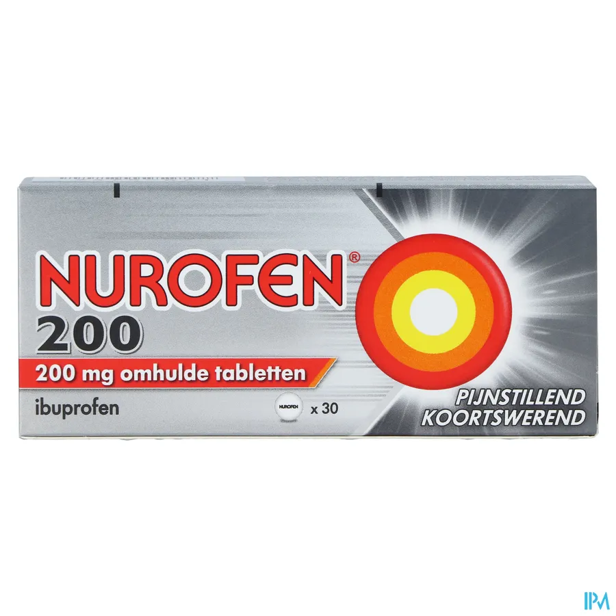 packshot van Nurofen 200 mg 30 Tabletten