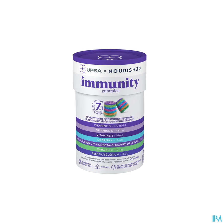 packshot van Upsa Nourished Immunity Gummies 30