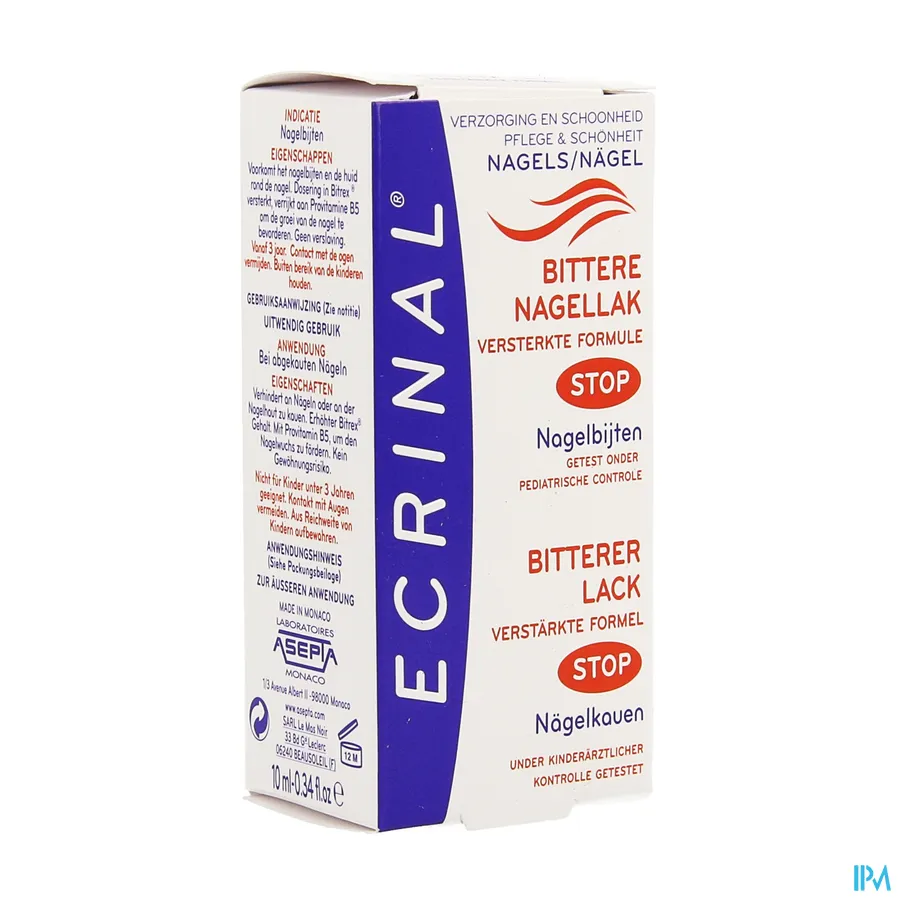 packshot van Ecrinal Bittere Nagellak 10 ml