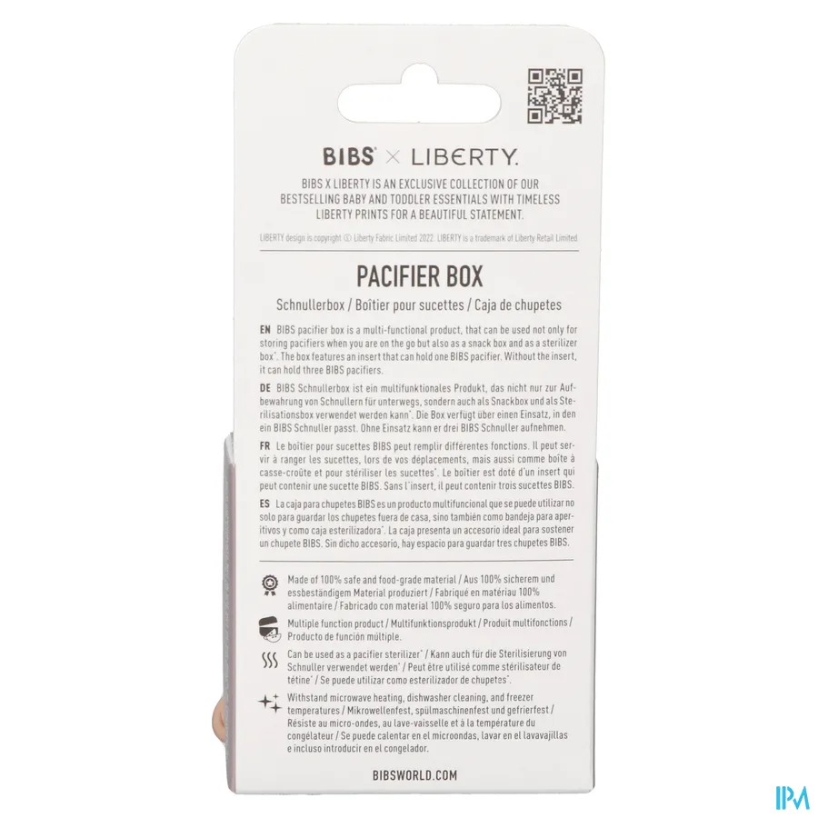 packshot van Bibs Fopspeenbox Duo Liberty Garden Blossom