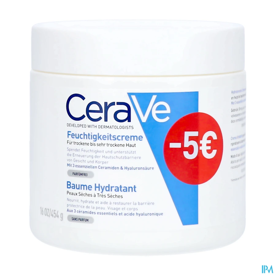packshot van CeraVe Hydraterende Crème 454 g PROMO