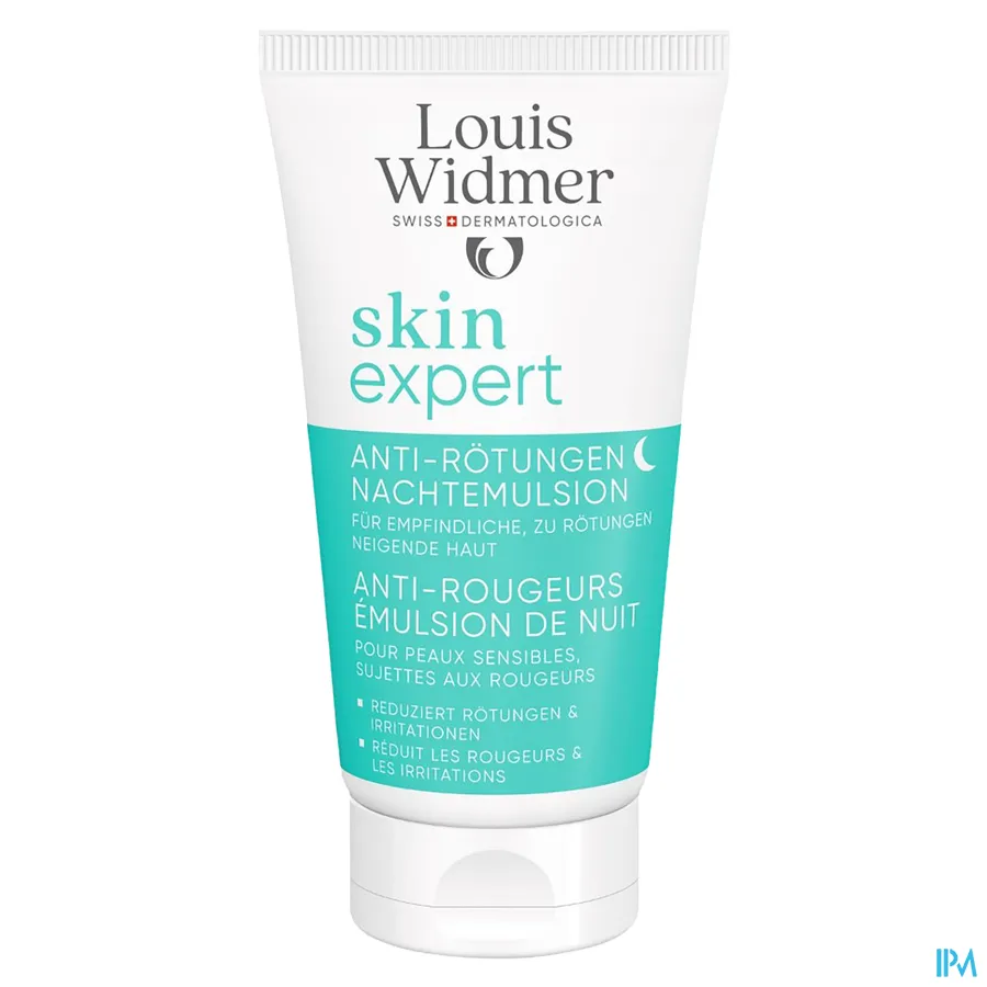 productshot van Louis Widmer Skin Expert Anti-Roodheid Nachtemulsie 50 ml