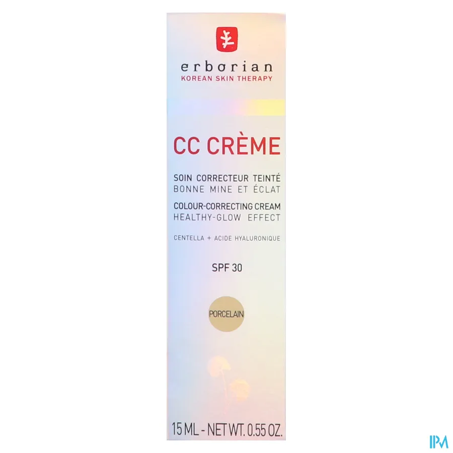 packshot van Erborian CC Crème SPF 30 Porcelain 15 ml
