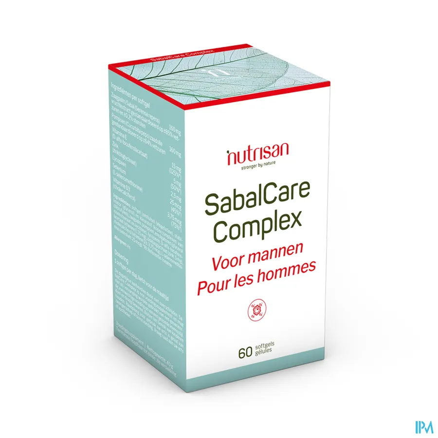 packshot van Nutrisan SabalCare Complex 60 capsules