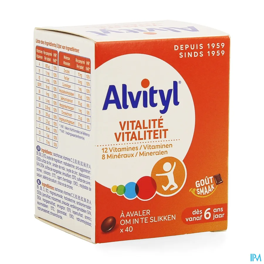 packshot van  Alvityl Vitaliteit 40 tabletten